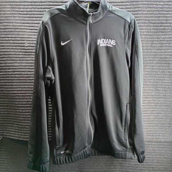 Nike Other - Nike Dri-Fit Men Indian Basketball Zip Athletic Jacket Black